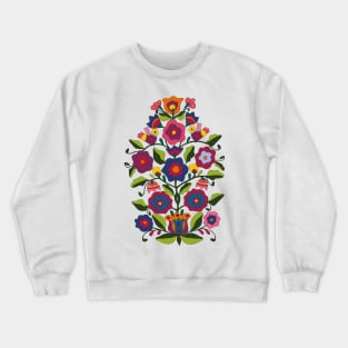 Ukrainian Motif - Folk Embroidery Art Crewneck Sweatshirt